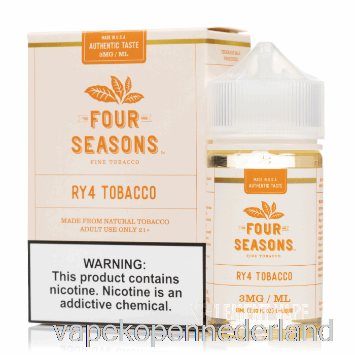 Vape Nederland Ry4 Tabak - Vier Seizoenen - 60ml 12mg